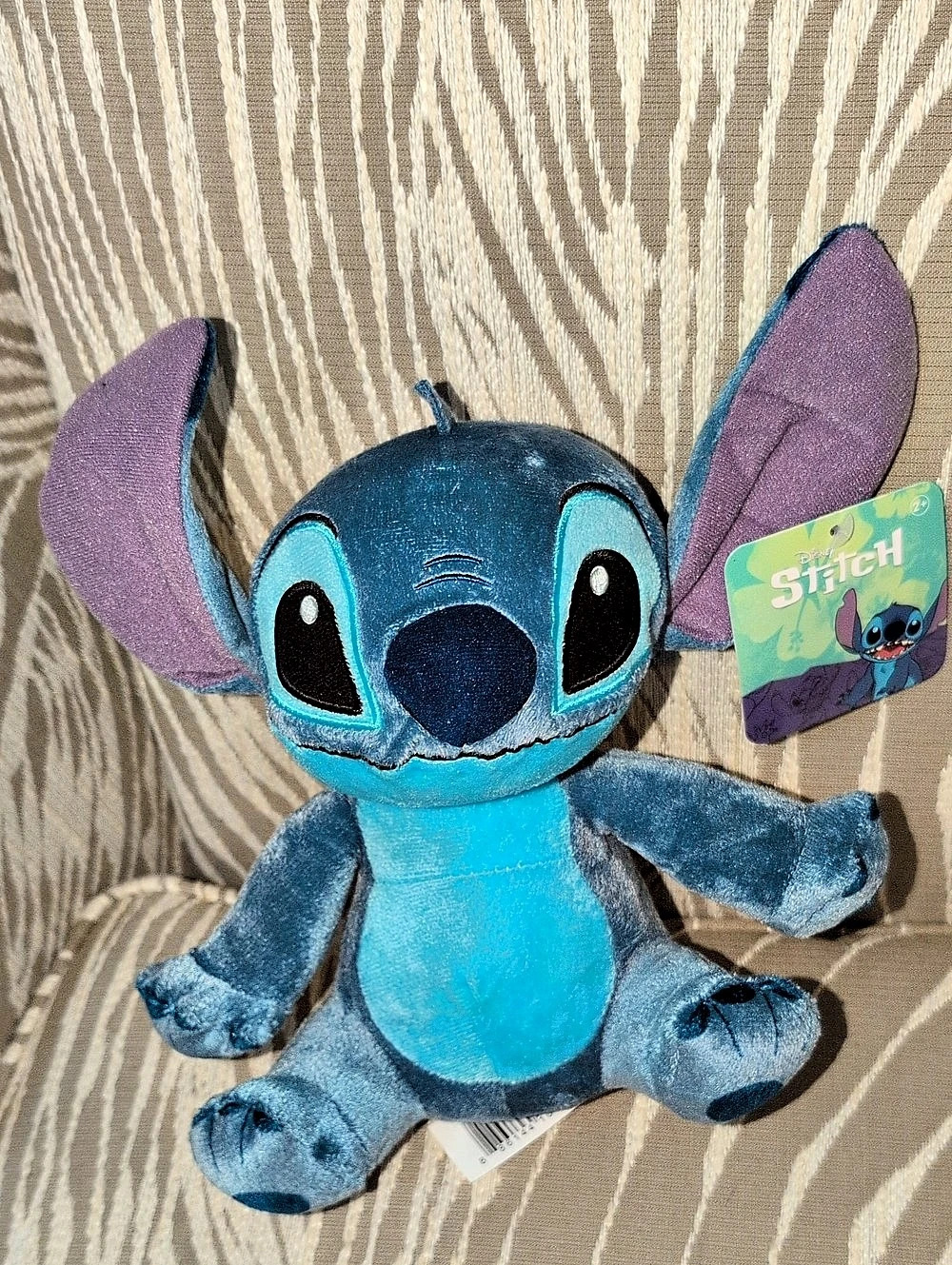 Disney Stitch Plush Toy Just Play Stuffed Animal Blue & Purple